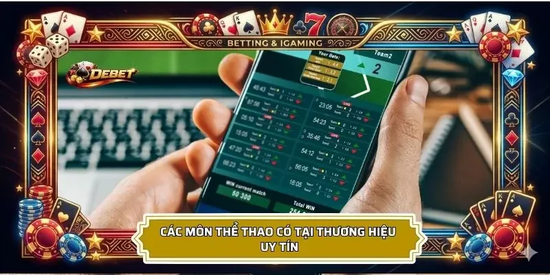 Điểm qua các môn thể thao trực tuyến tại nhà cái uy tín